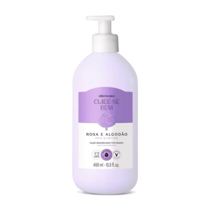 Cuide-se Bem Rosa e Algodão Hydrating Body Lotion 400ml