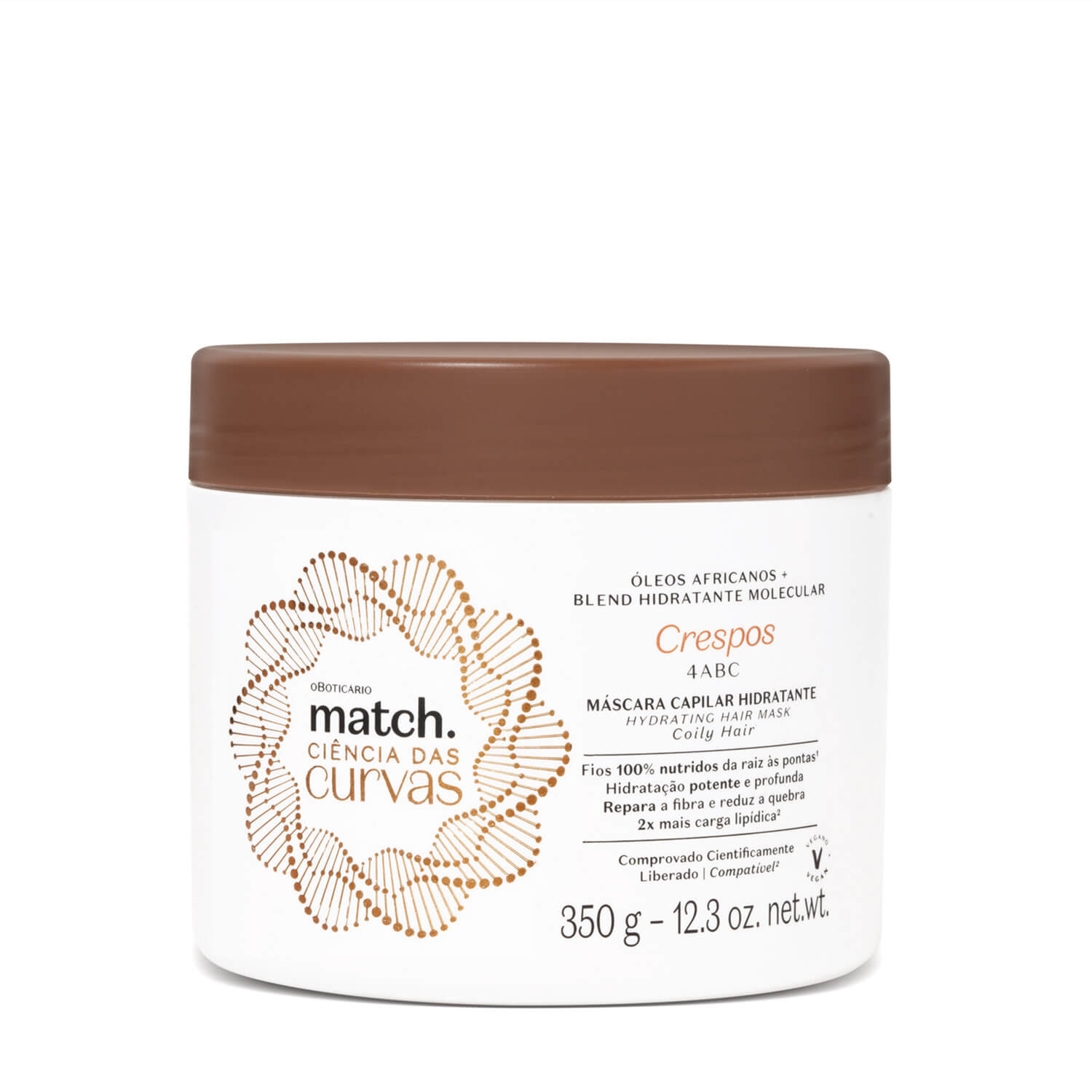 Match Ciência das Curvas 4ABC Hydrating Hair Mask 350g