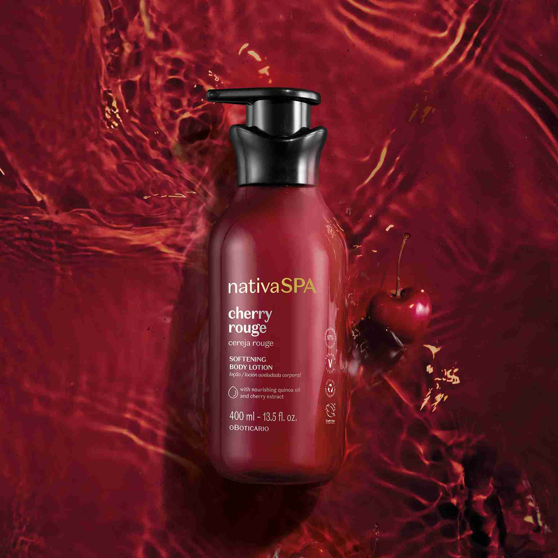 Nativa Spa Cereja Rouge Moisturizing Body Lotion 400ml