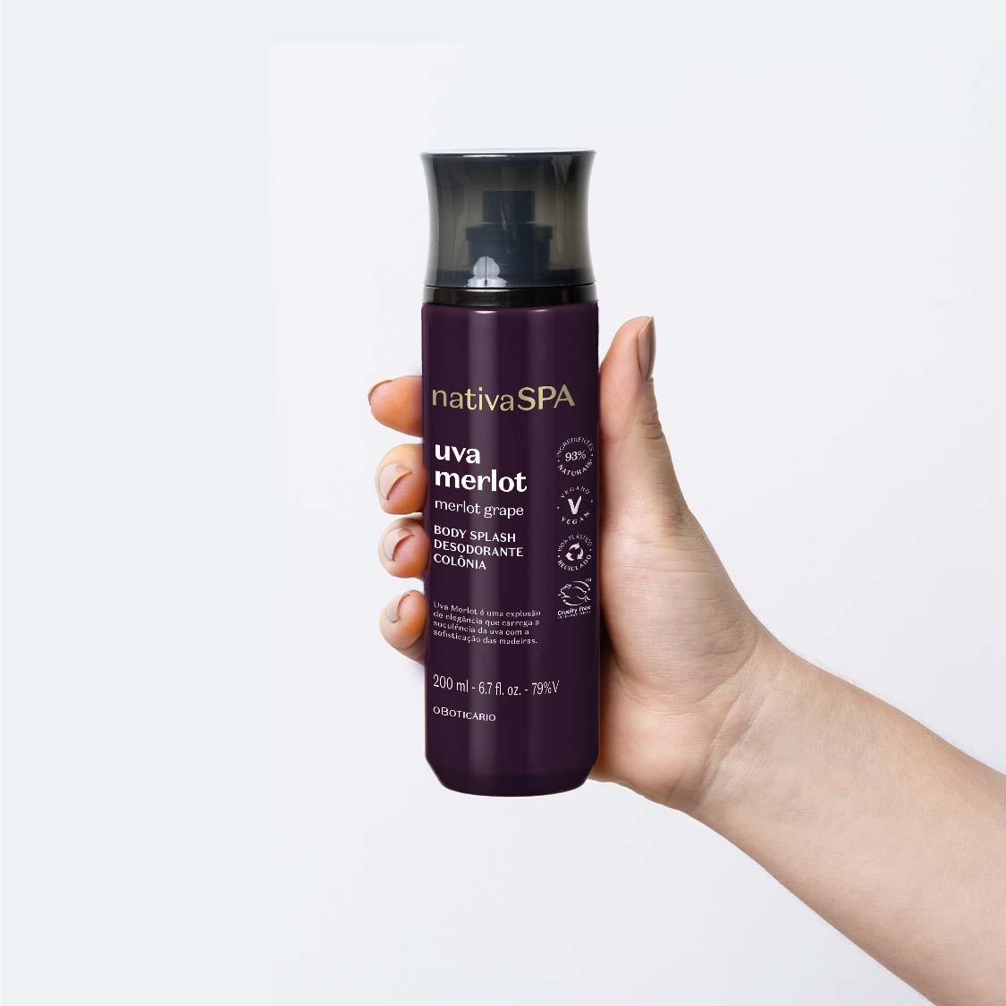 Nativa SPA Uva Merlot Body Splash 200ml