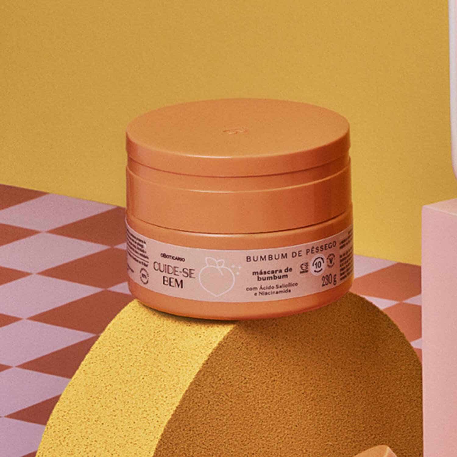 Cuide-Se Bem Bum Bum Peach Exfoliating Body Cream 230g