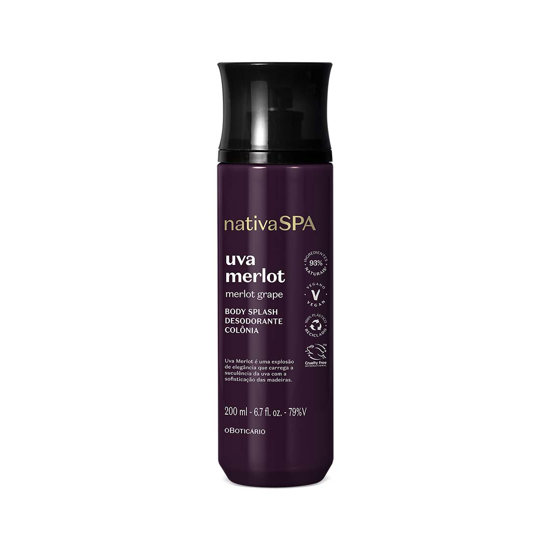 Nativa SPA Uva Merlot Body Splash 200ml