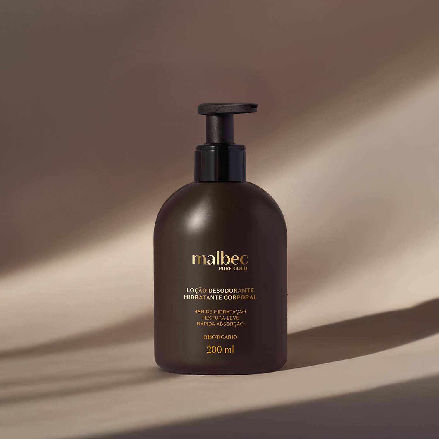 Malbec Pure Gold Loción Hidratante Corporal Masculina 200 ml
