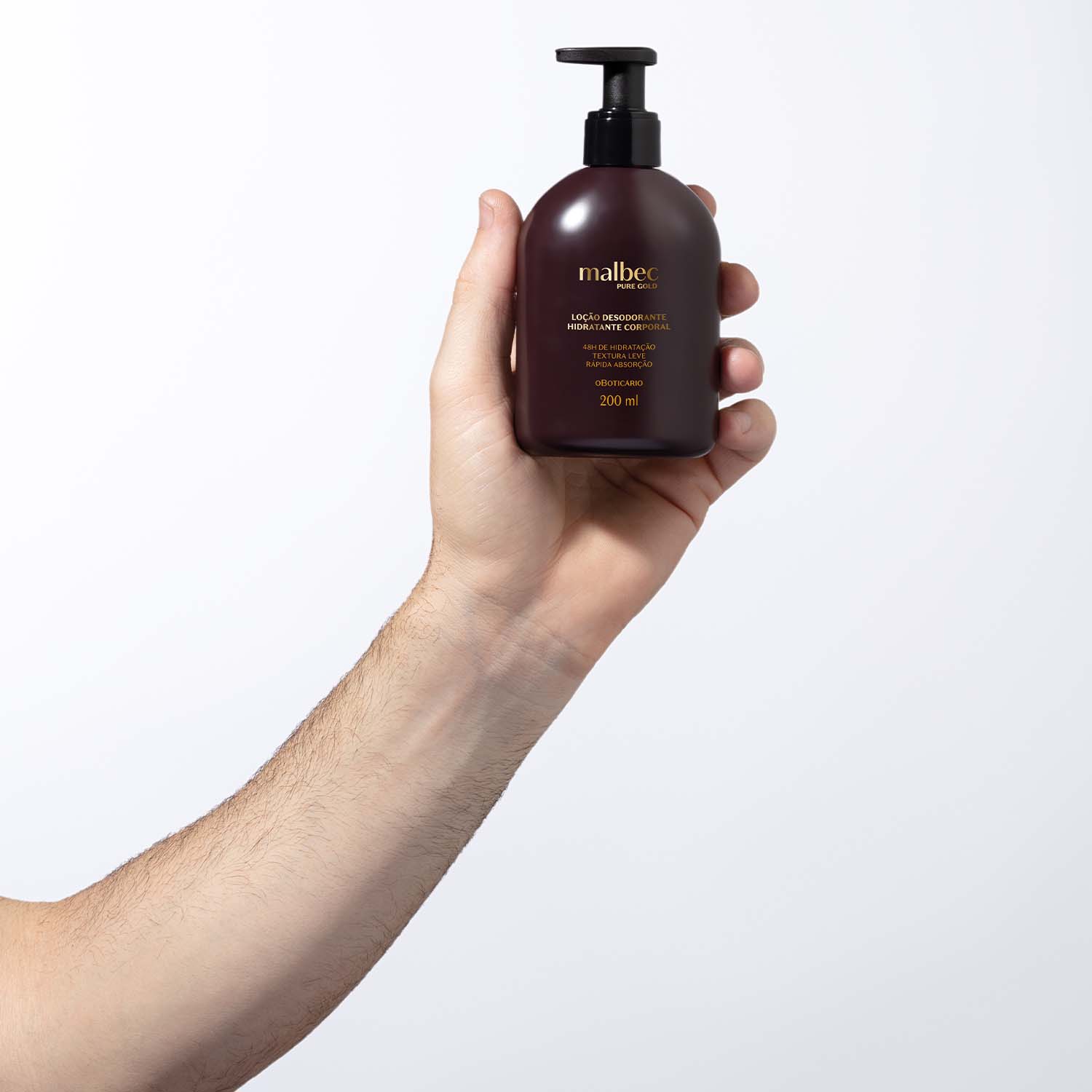 Malbec Pure Gold Loción Hidratante Corporal Masculina 200 ml