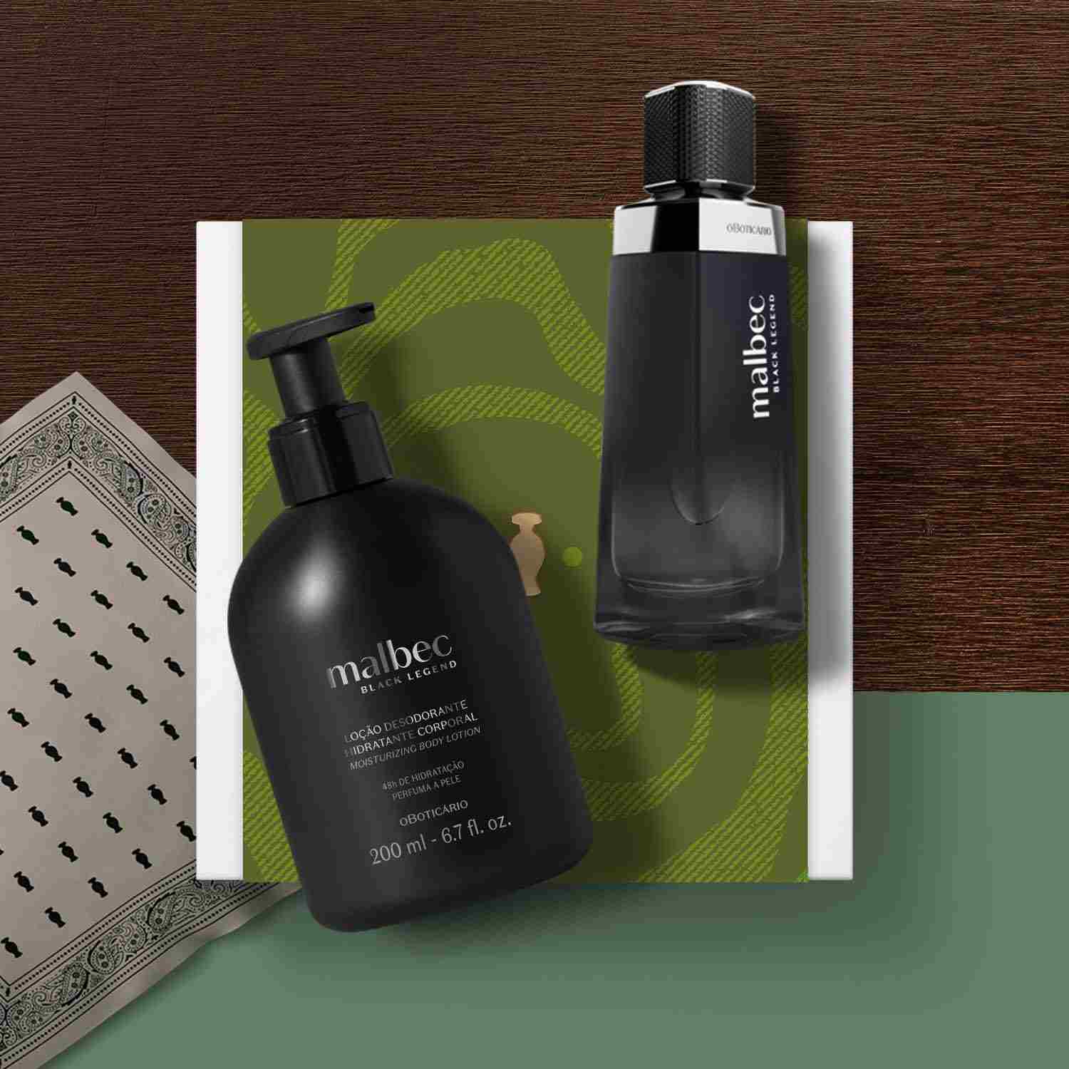 Malbec Black Legend Kit de Regalo Perfume 100ml y Loción 200ml