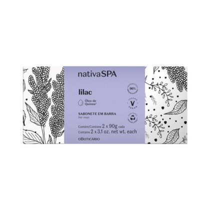 Nativa SPA Jabón en Barra Corporal Lilac Hidratante 2x90g