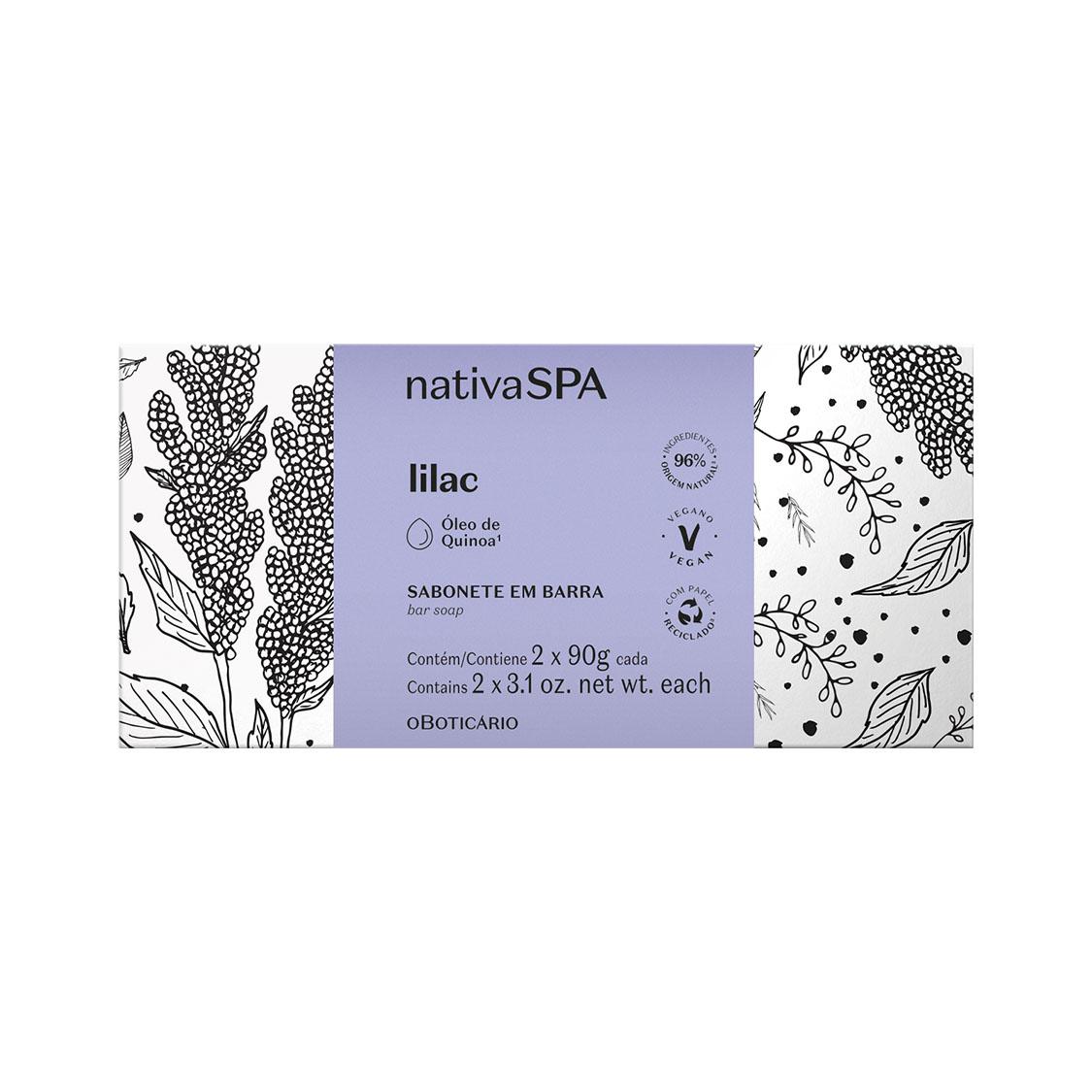 Nativa SPA Jabón en Barra Corporal Lilac Hidratante 2x90g
