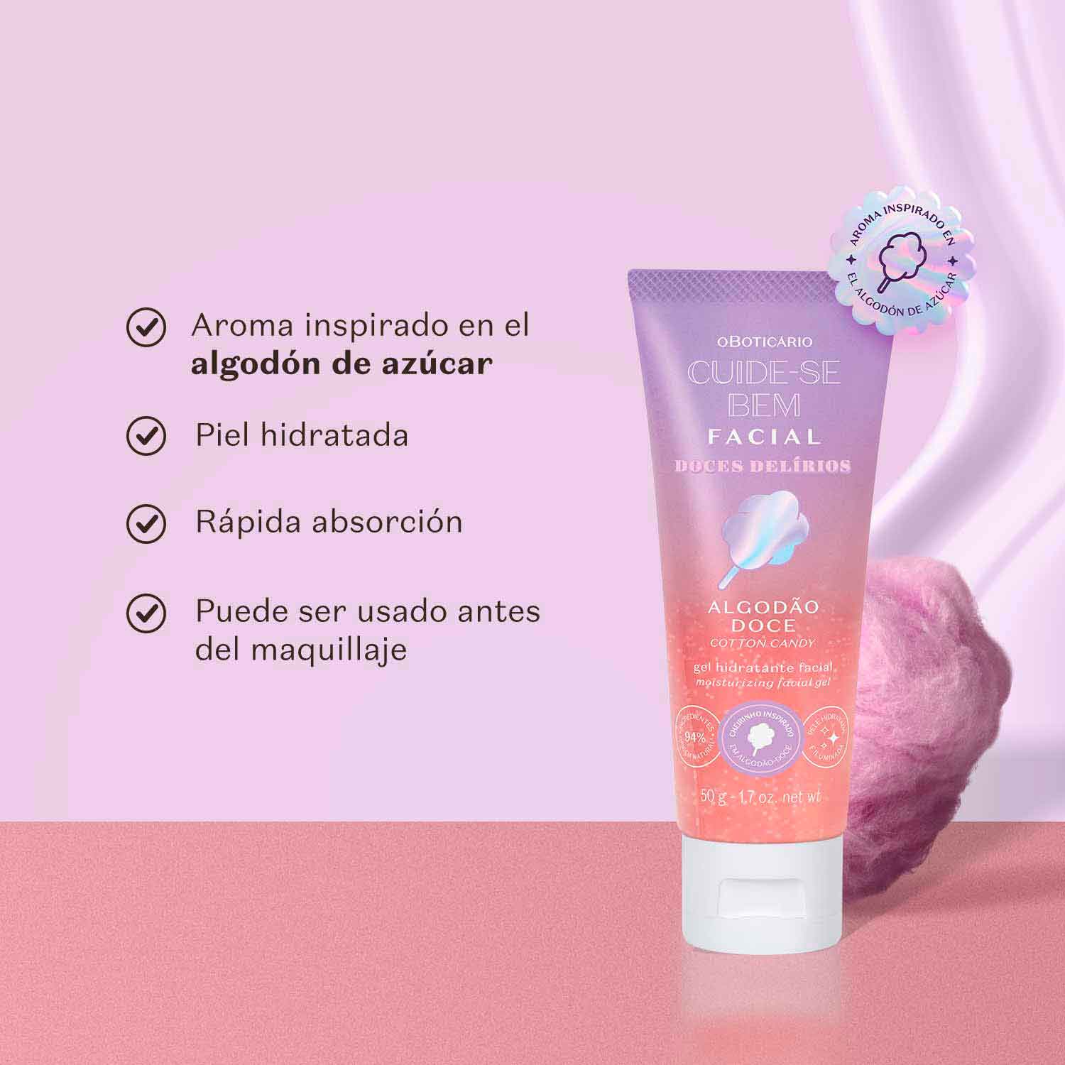 Crema hidratante facial dulces delirios 50g CBEM - Image 3