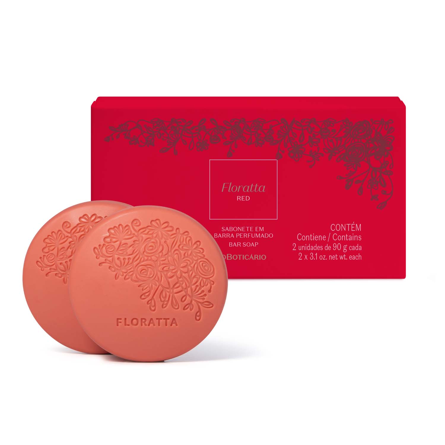Floratta Red Jabón en Barra Corporal 2 x 90g